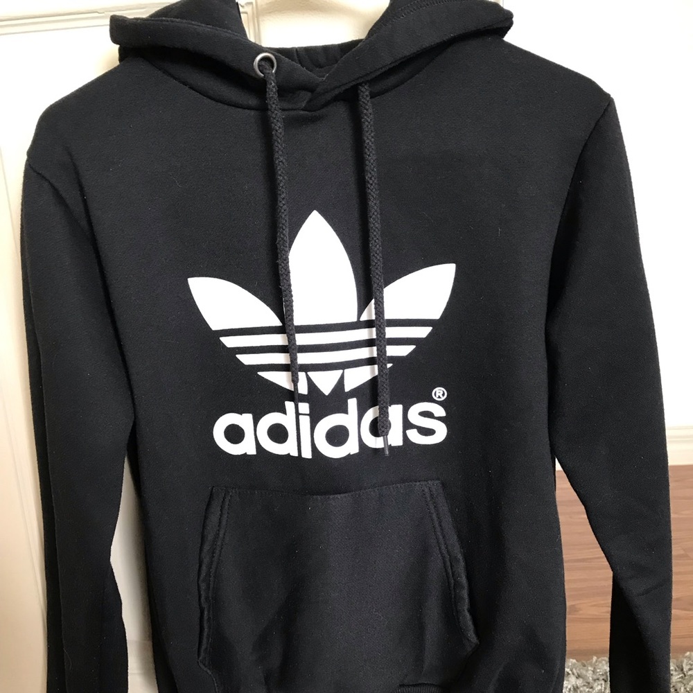 Black Adidas hoodie. perfect condition